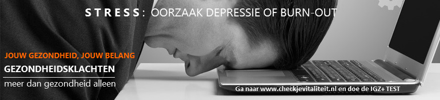 Banner Stress Thuis of op het werk man laptop Jouw Gezondheid 001